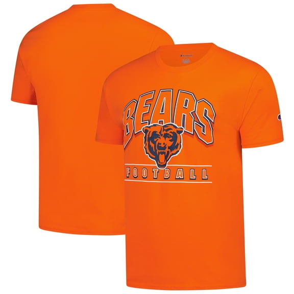 Men's Champion Orange Chicago Bears Football T-Shirt