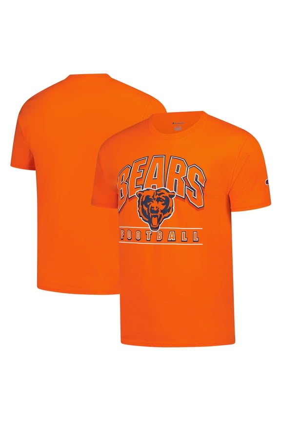 Men's Champion Orange Chicago Bears Football T-Shirt
