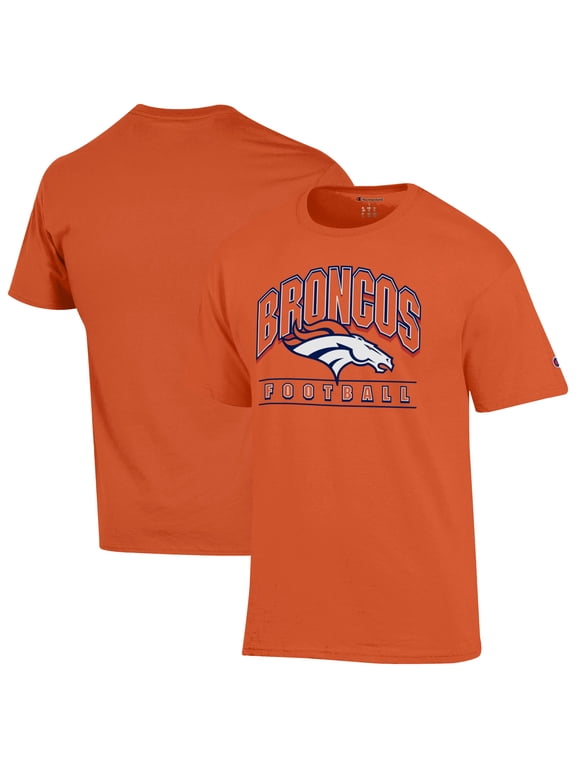 Men's Champion Orange Denver Broncos Football T-Shirt