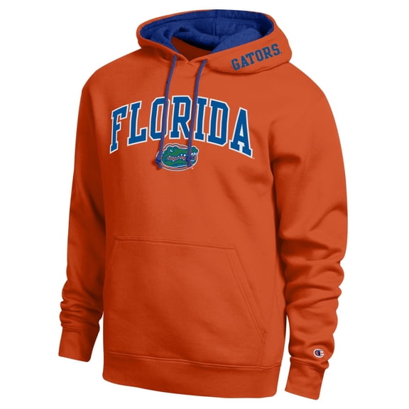 Men's Champion Orange Florida Gators Arch Tackle Twill Hoodie
