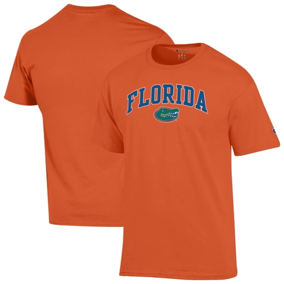 Men's-Champion Orange Florida Gators Arched Logo T-Shirt