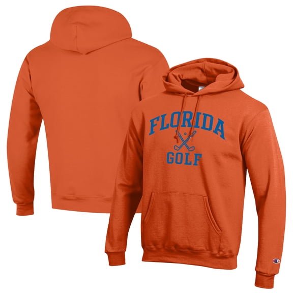 Men's Champion  Orange Florida Gators Icon Golf Powerblend Pullover Hoodie