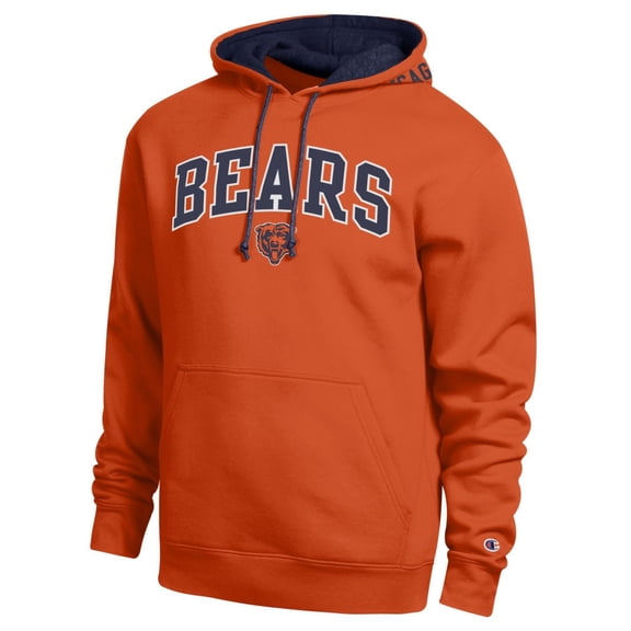 Men's Champion Orange/Navy Chicago Bears Contrast Hoodie