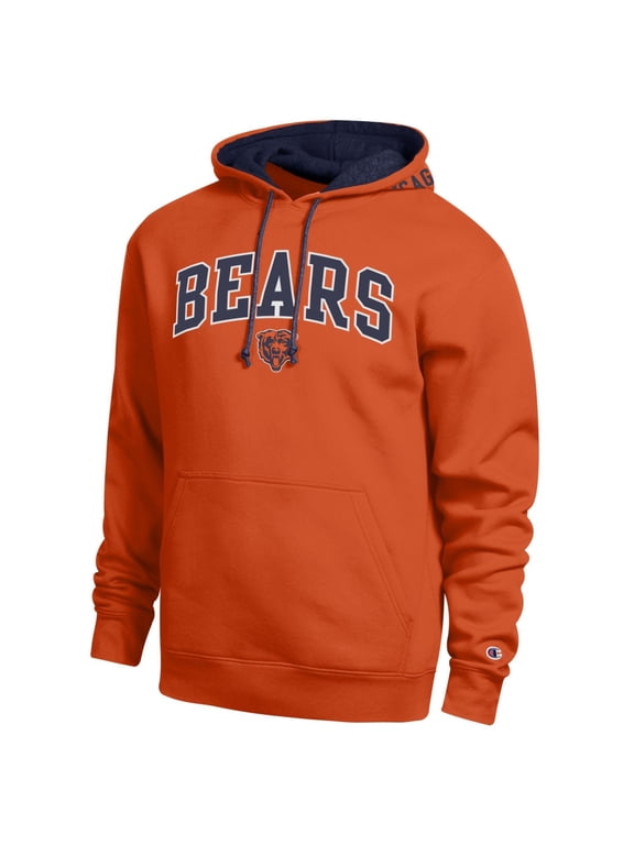 Men's Champion Orange/Navy Chicago Bears Contrast Hoodie