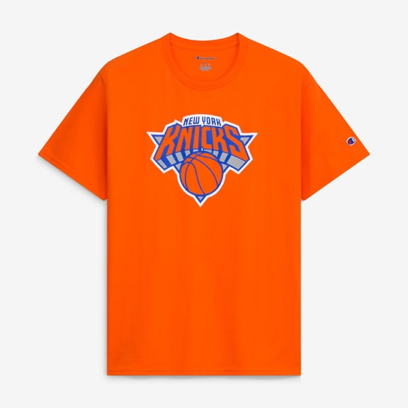 Men's Champion  Orange New York Knicks Jersey T-Shirt
