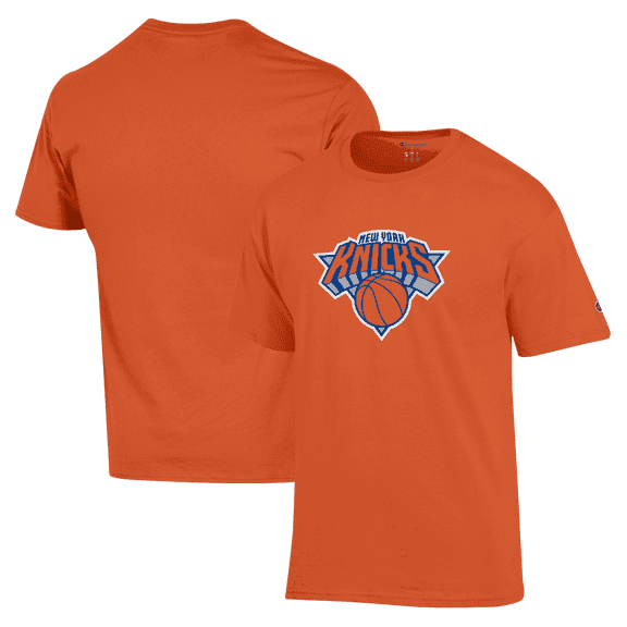 Men's Champion Orange New York Knicks Jersey T-Shirt