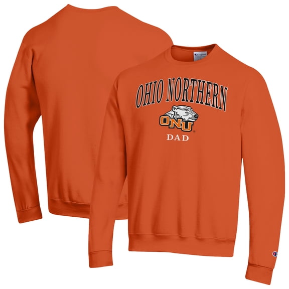 Men's Champion  Orange Ohio Northern Polar Bears Arch Dad Eco Powerblend Sweatshirt