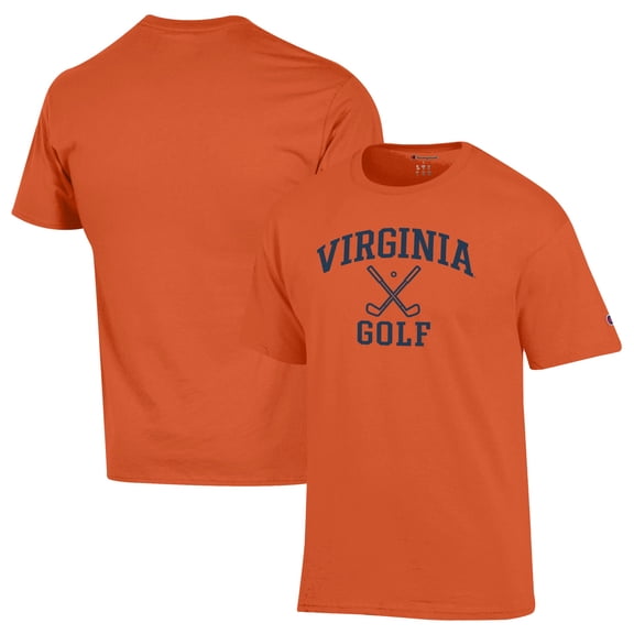 Men's-Champion  Orange Virginia Cavaliers Icon Golf T-Shirt