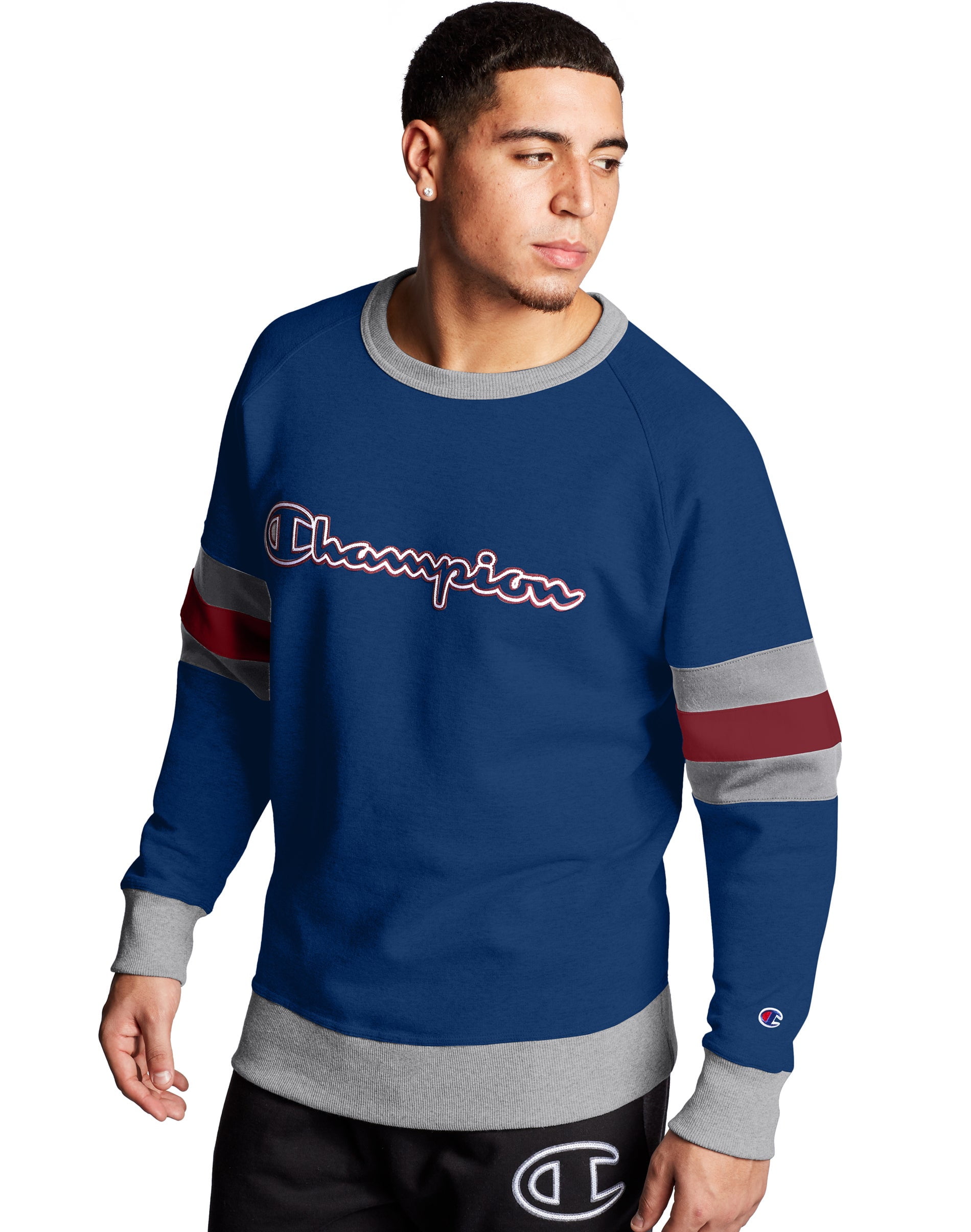 Champion colorblock crewneck sweatshirt online