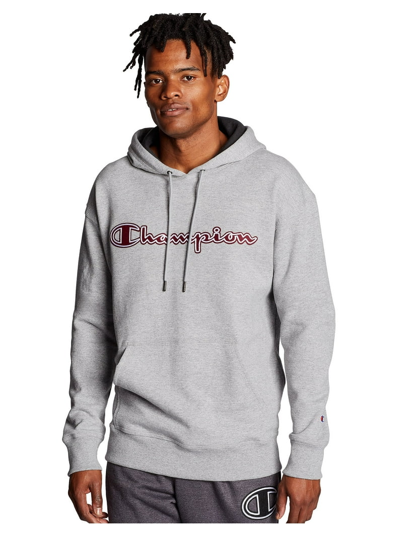 Men's Champion Powerblend Fleece Pullover Hoodie, Chainstitch