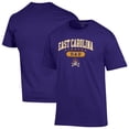 thumbnail image 1 of Men's Champion Purple ECU Pirates Dad Pill Box Jersey T-Shirt, 1 of 3
