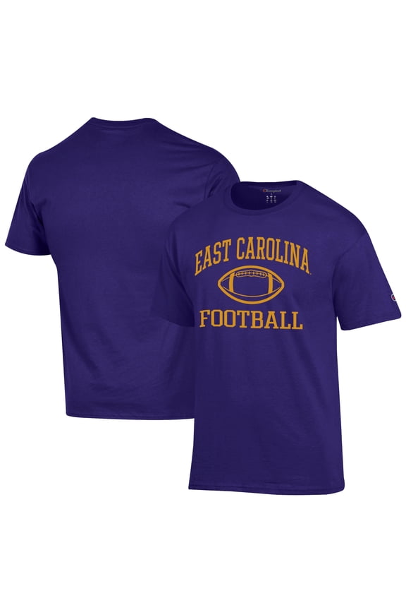 Men's Champion Purple ECU Pirates Football Jersey T-Shirt