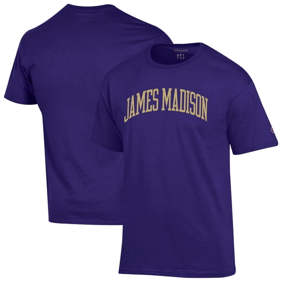 Men's Champion Purple James Madison Dukes Basic Arch T-Shirt