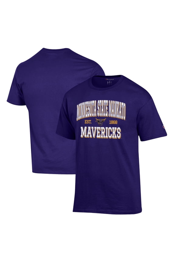 Men's Champion Purple Minnesota State University Mankato Jersey T-Shirt