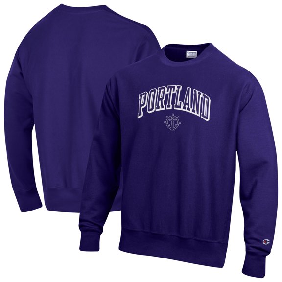 Men's Champion Purple Portland Pilots Reverse Weave Sweatshirt