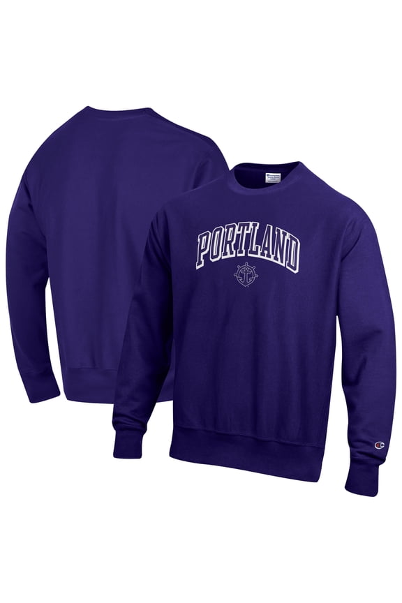 Men's Champion Purple Portland Pilots Reverse Weave Sweatshirt