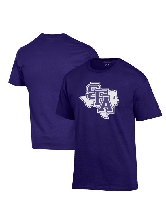 Men's Champion Purple Stephen F Austin Lumberjacks Primary Jersey T-Shirt