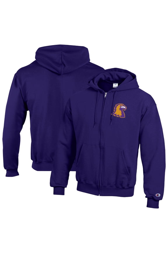 Men's Champion Purple Tennessee Tech Golden Eagles Eco Powerblend Full-Zip Hoodie