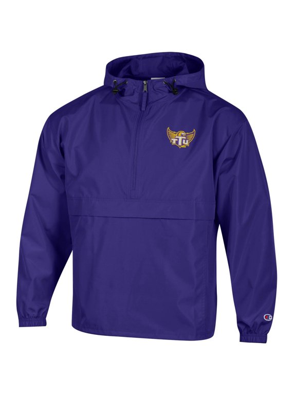 Men's Champion Purple Tennessee Tech Golden Eagles Packable Half-Zip Hooded Jacket
