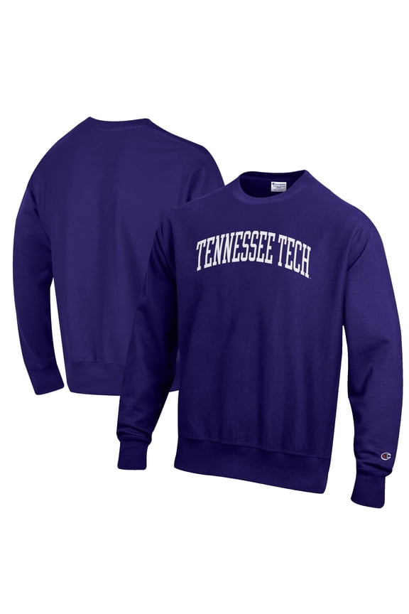 Men's Champion Purple Tennessee Tech Golden Eagles Reverse Weave Fleece Crewneck Sweatshirt