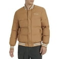 thumbnail image 1 of Men's Champion® Quilted Varsity Puffer Bomber Jacket Color: Tobacco Size: XXL, 1 of 4