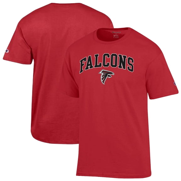 Men's Champion Red Atlanta Falcons Arch Over Logo T-Shirt