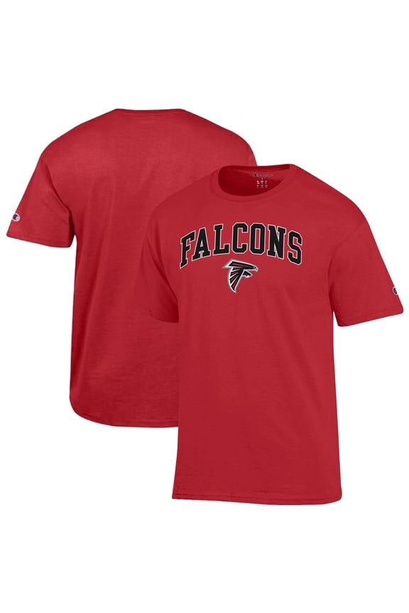 Men's Champion Red Atlanta Falcons Arch Over Logo T-Shirt