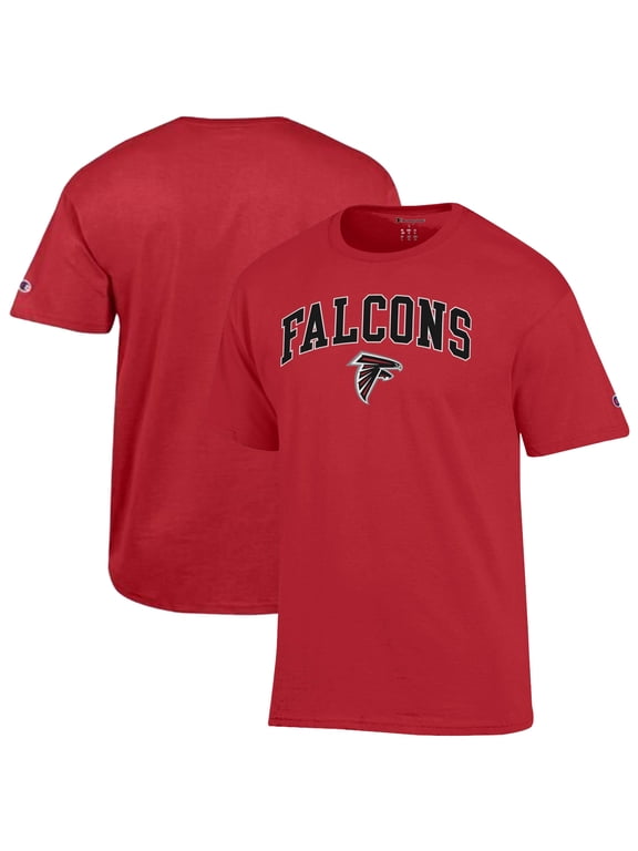 Men's Champion Red Atlanta Falcons Arch Over Logo T-Shirt