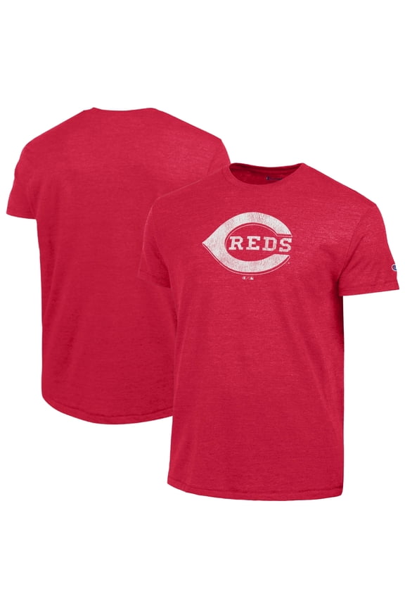 Men's Champion Red Cincinnati Reds Tri-Blend T-Shirt