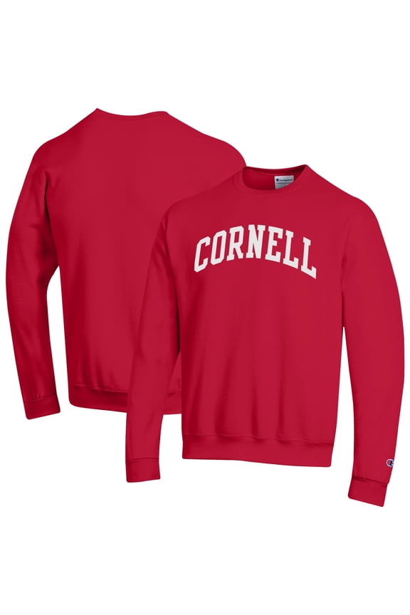 Men's Champion Red Cornell Big Red Basic Arch Fleece Pullover Sweatshirt