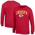 thumbnail image 1 of Men's Champion Red Kansas City Chiefs Arch Over Logo Long Sleeve T-Shirt, 1 of 3
