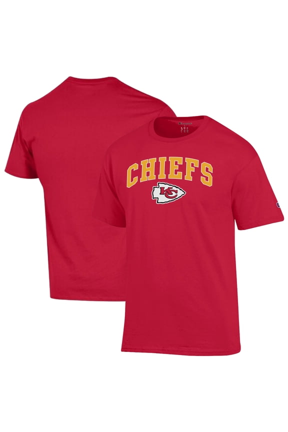 Men's Champion Red Kansas City Chiefs Arch Over Logo T-Shirt