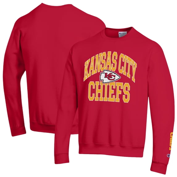 Men's Champion Red Kansas City Chiefs Powerblend Fleece Sweatshirt