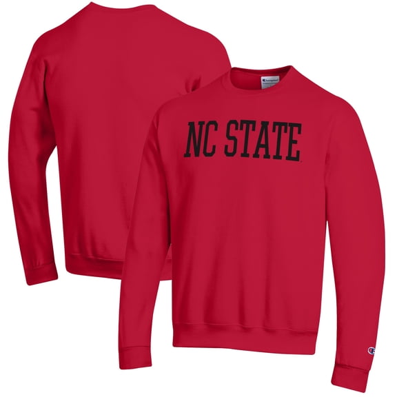 Men's Champion Red NC State Wolfpack Powerblend Sweatshirt