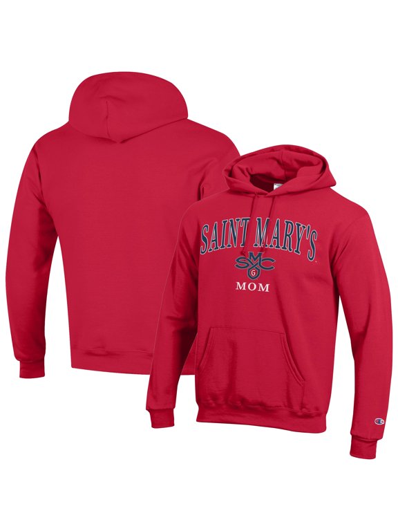 Unisex Champion Red Saint Mary's Gaels Mom Logo Eco Powerblend Hoodie