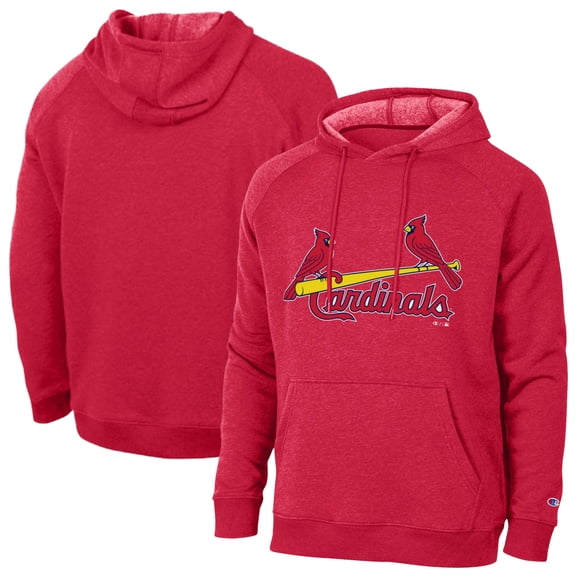 Men's Champion  Red St. Louis Cardinals Triumph Tri-Blend Raglan Hoodie