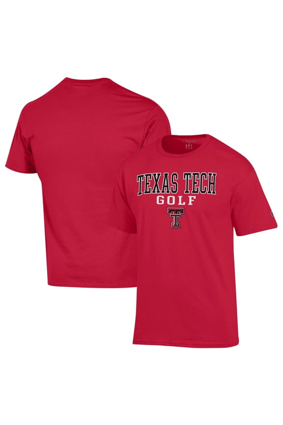 Men's-Champion Red Texas Tech Red Raiders Short Sleeve T-Shirt