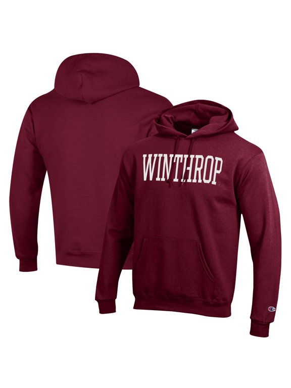 Men's Champion Red Winthrop Eagles Eco Powerblend Pullover Hoodie