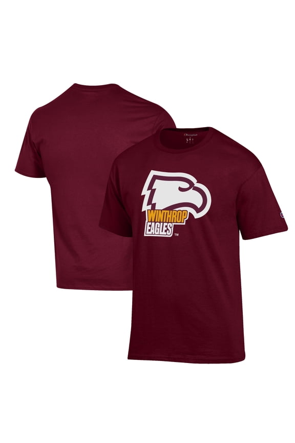 Men's Champion Red Winthrop Eagles Primary Jersey T-Shirt