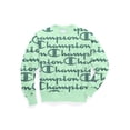 thumbnail image 1 of Men's Champion Reverse Weave Crew, All Over Logo Giant Script Waterfall Green XL, 1 of 4