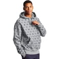 thumbnail image 1 of Men's Champion Reverse Weave Hoodie, All Over Logo C Spaced Oxford Grey XL, 1 of 4