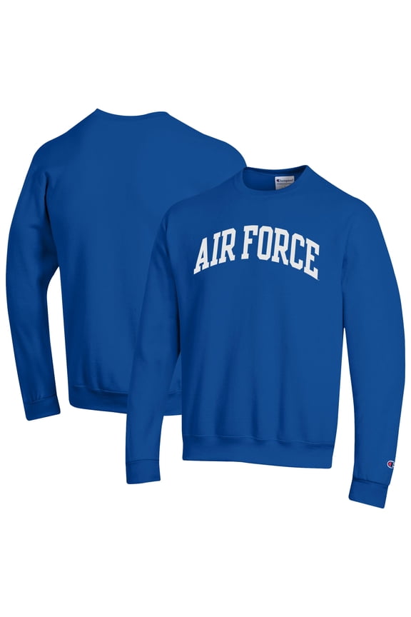 Men's Champion Royal Air Force Falcons Basic Arch Fleece Pullover Sweatshirt