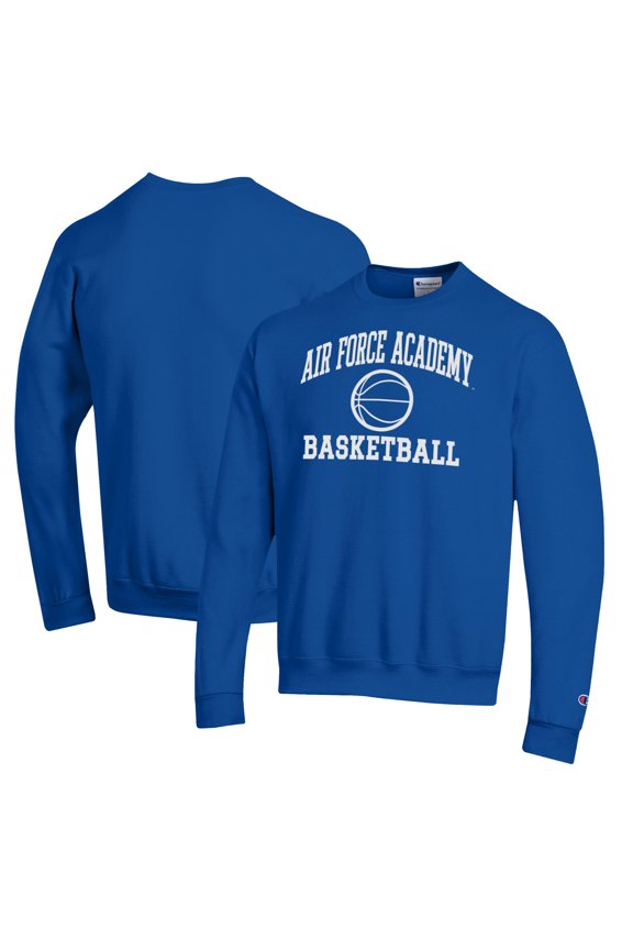 Men's Champion Royal Air Force Falcons Basketball Icon Pullover Crewneck Sweatshirt