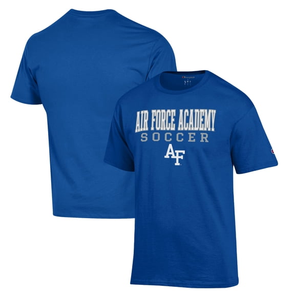 Men's Champion Royal Air Force Falcons Soccer Stack Logo T-Shirt