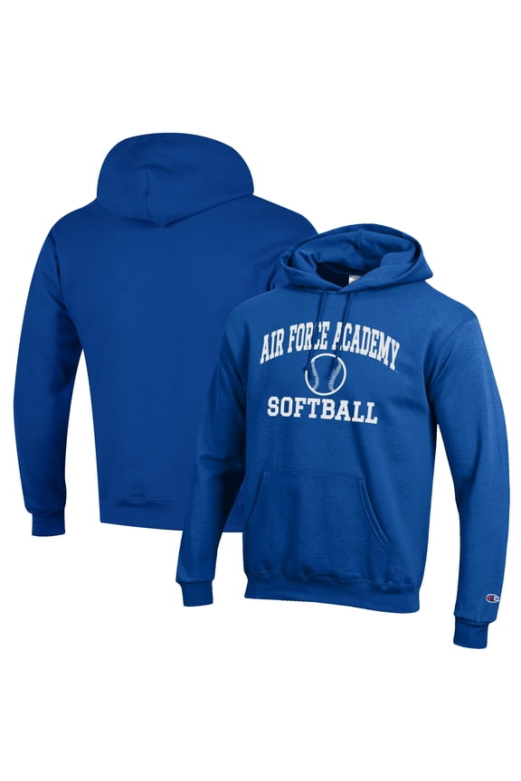Men's Champion Royal Air Force Falcons Softball Icon Pullover Hoodie