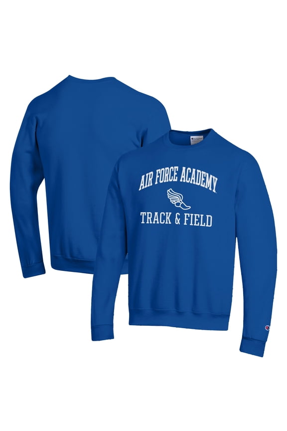 Men's Champion  Royal Air Force Falcons Track & Field Icon Powerblend Pullover Sweatshirt