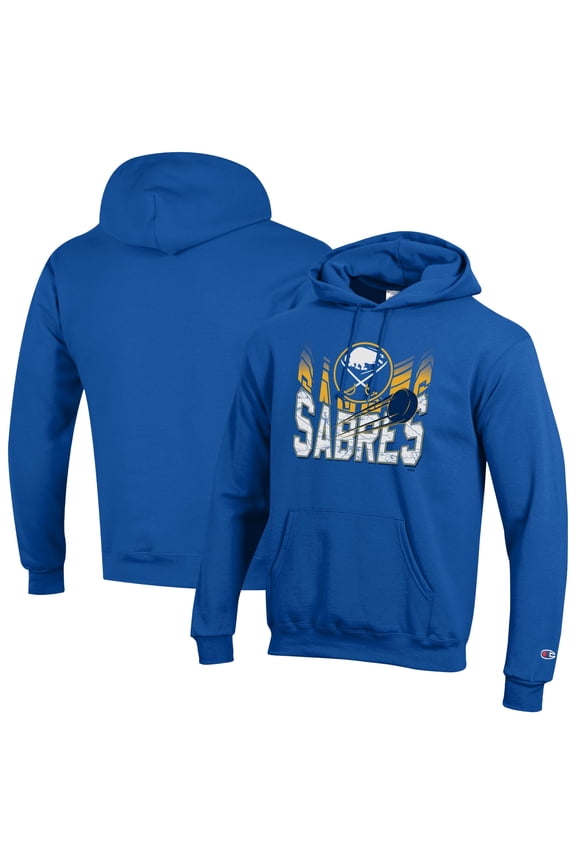 Men's Champion Royal Buffalo Sabres Powerblend Hoodie