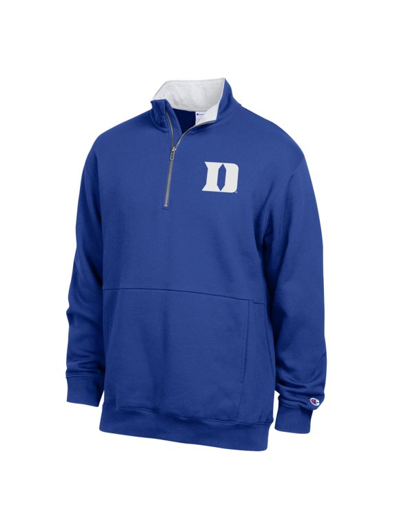 Men's Champion Royal Duke Blue Devils Fleece Quarter-Zip Pullover