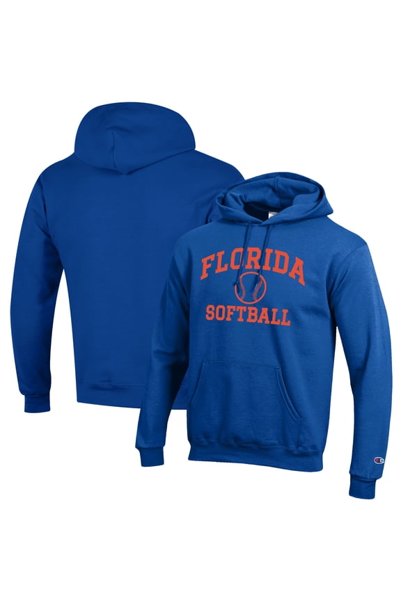Men's Champion Royal Florida Gators Softball Icon Pullover Hoodie