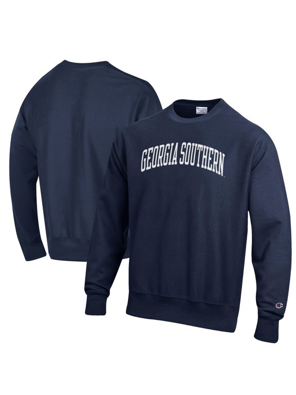 Men's Champion Royal Georgia Southern Eagles Reverse Weave Fleece Crewneck Sweatshirt